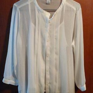 Liz Claiborne Shimmer 2 pc blouse/ tunic